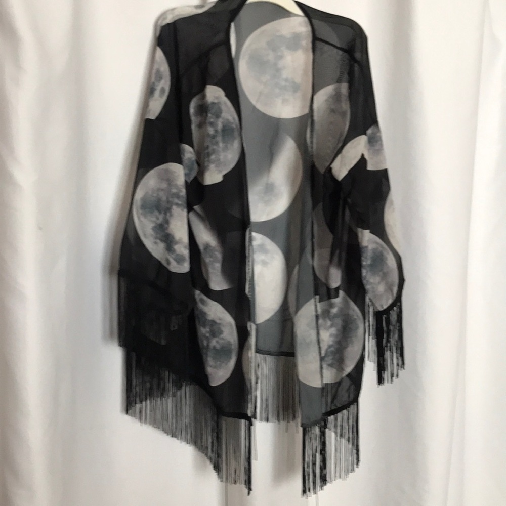 Moon Phases Kimono Shawl